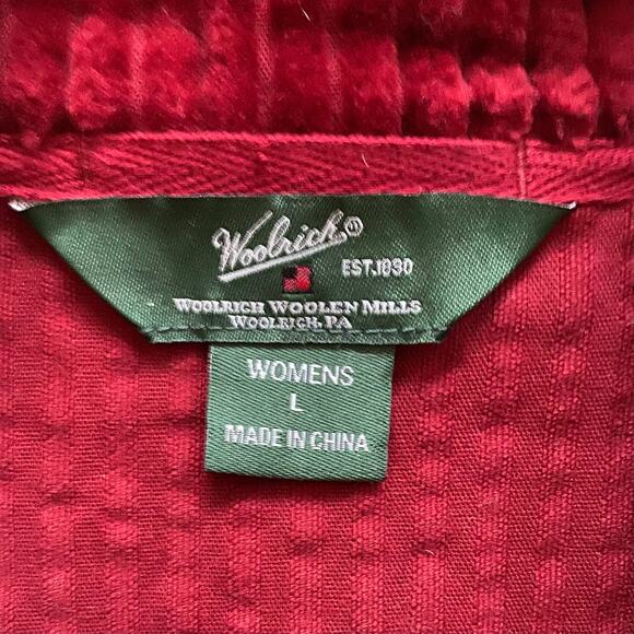 Vintage Women's L Woolrich Charcoal Gray Christmas Wool Zip Front Vest - Picture 10 of 10